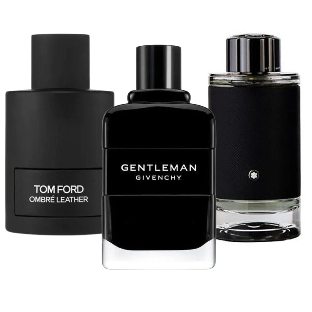 Combo de 3 Parfums – Tom Ford Ombre Leather, Givenchy Gentleman, Montblanc Explorer (Eau de Parfum)