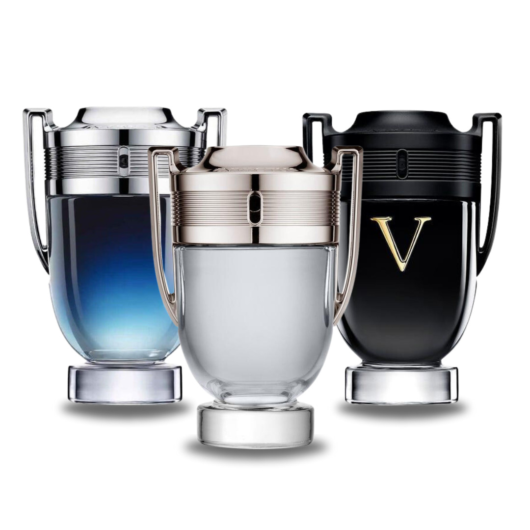 Combo de 3 Parfums pour Hommes – Invictus Legend, Invictus et Invictus Victory Elixir by Paco Rabanne (100 ml chacun)
