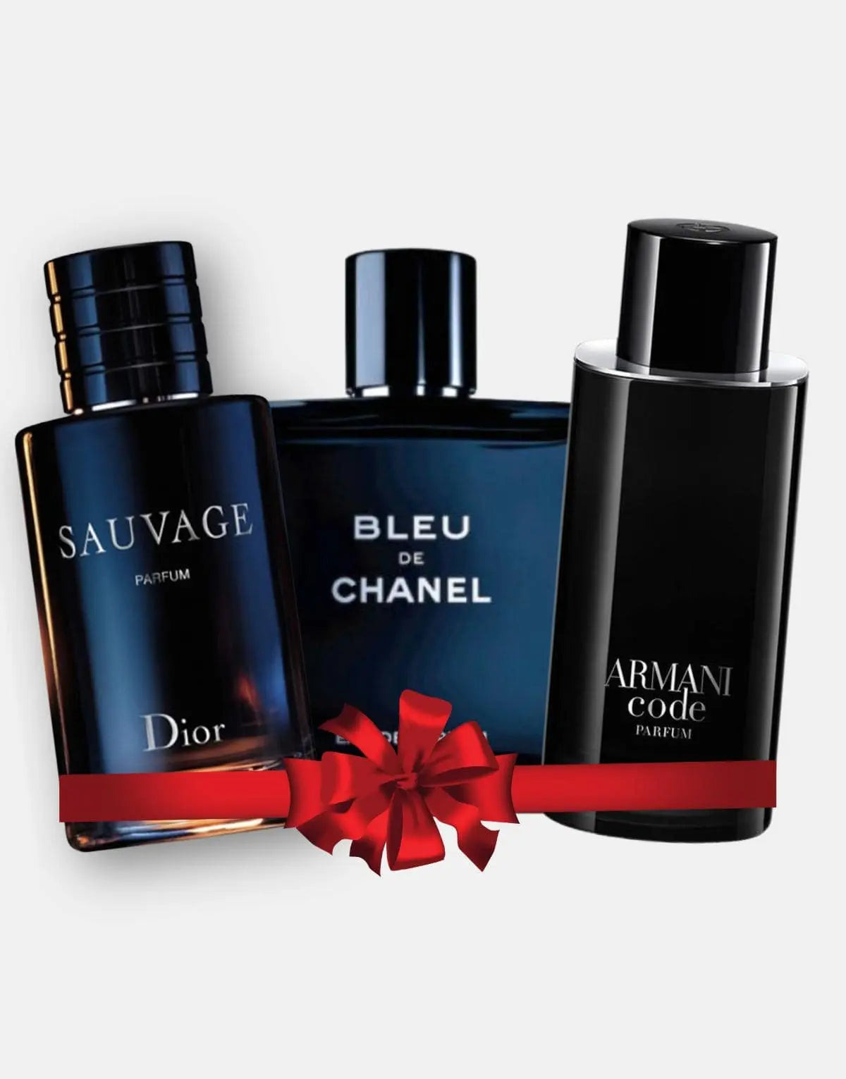 Combo de 3 Parfums pour Hommes – Christian Dior Sauvage Parfum, Bleu de Chanel, Armani Code (Eau de Parfum)